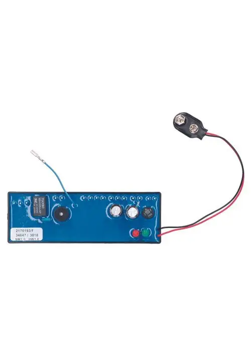 Judo Steuerungseinheit mit Platine, Anschlüssen und Bedienelementen zur automatischen Filterreinigung, sichtbar sind zwei LEDs und mehrere Schrauben.
